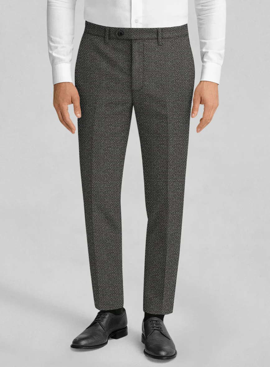 Italian Wool Basket Weave Zanetti Pants