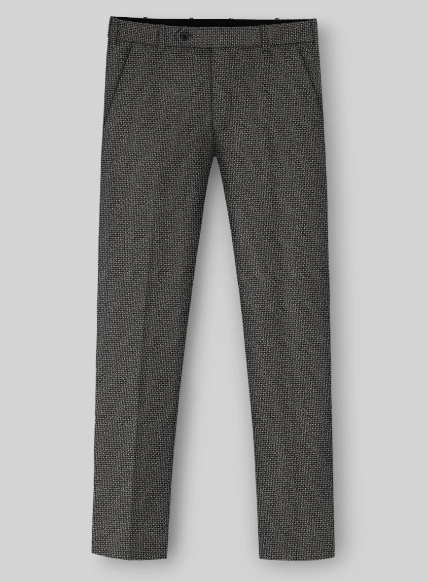 Italian Wool Basket Weave Zanetti Pants - Image 2