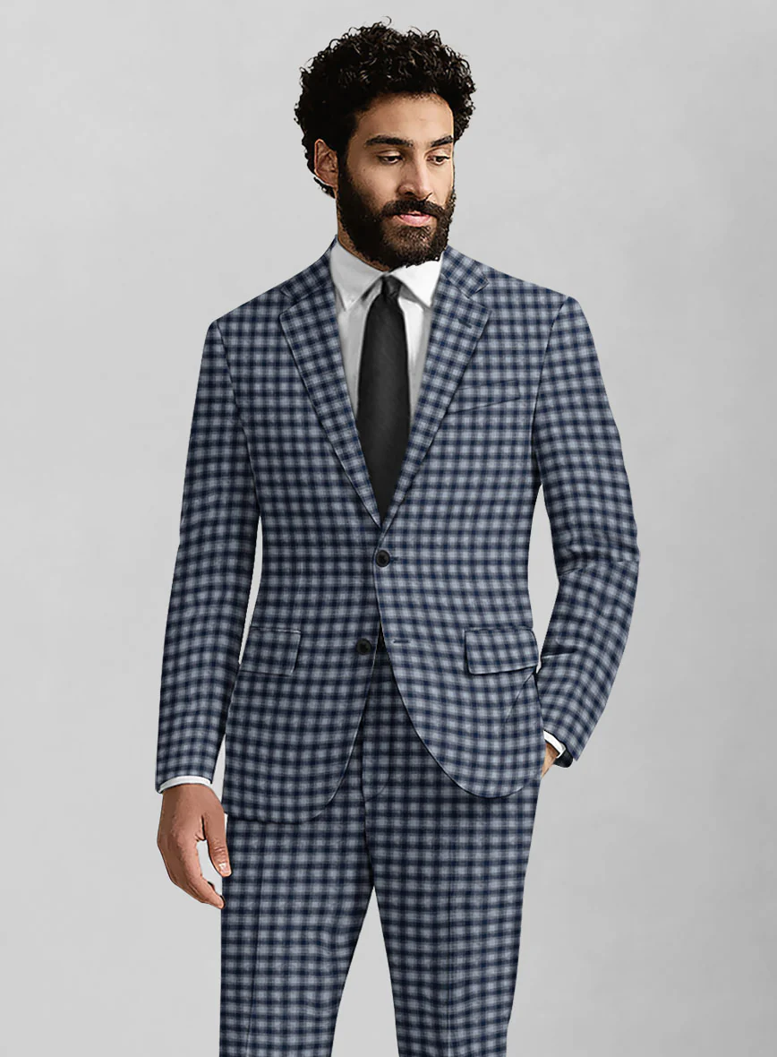 Italian Wool Brezza Crest Seersucker Suit - Image 3
