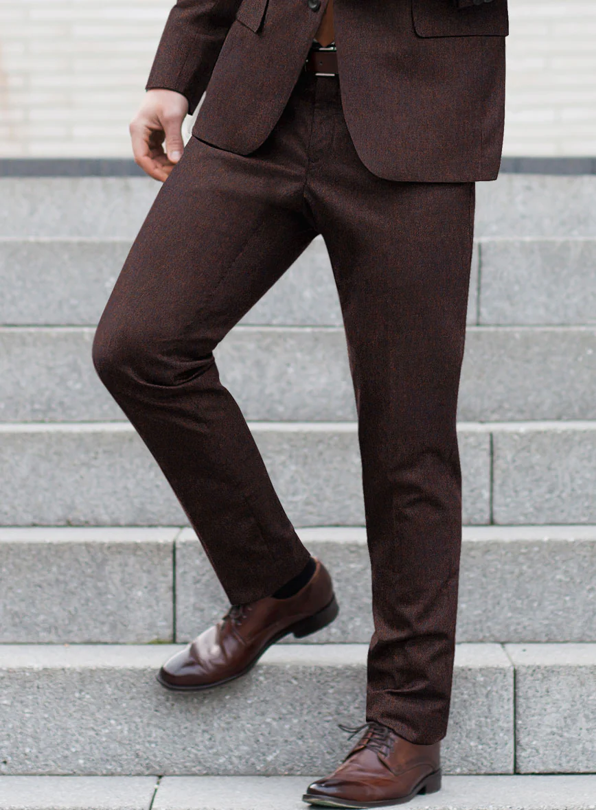 Italian Wool Cashmere Wine Pants - Image 2