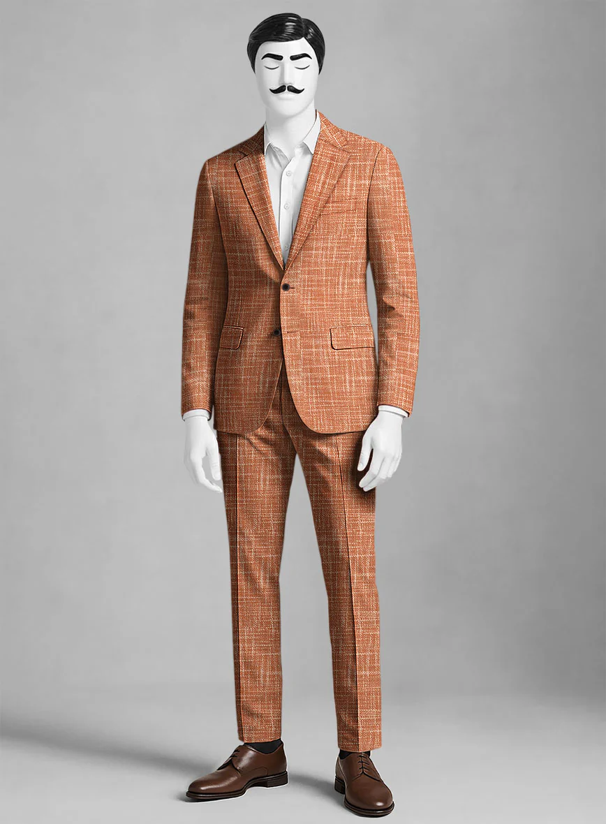 Italian Wool Cotton Silk Lycra Bracino Suit