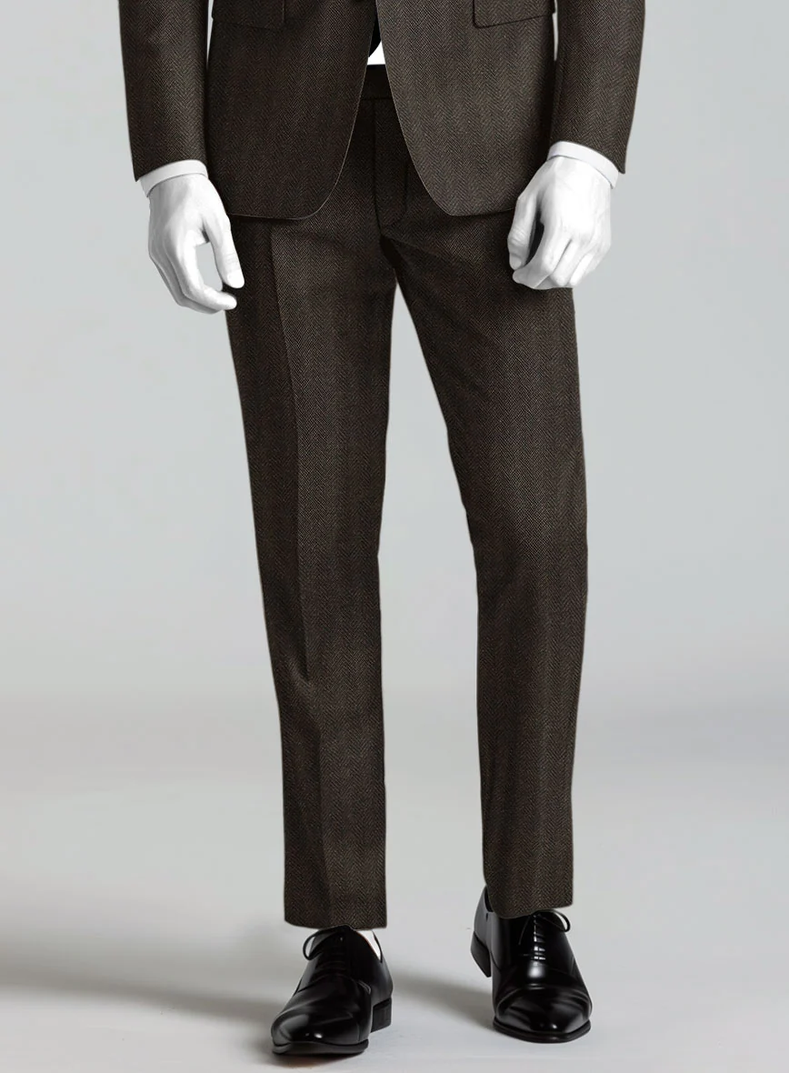 Italian Wool Herringbone Sortez Suit - Image 5