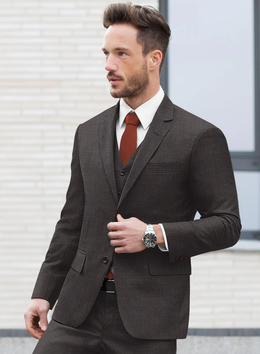 Italian Wool Hopsack Octavio Suit - Image 4