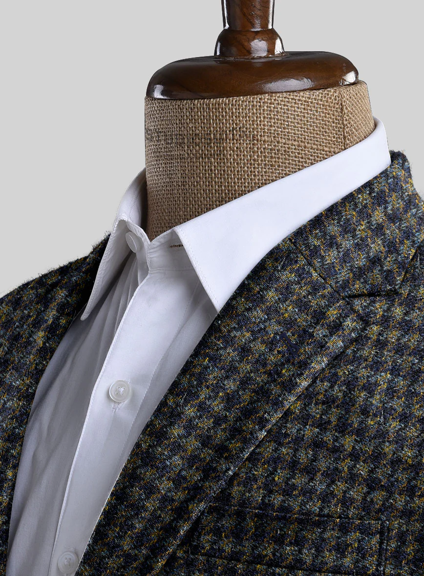 Italian Wool Houndstooth Udoci Jacket - Image 3