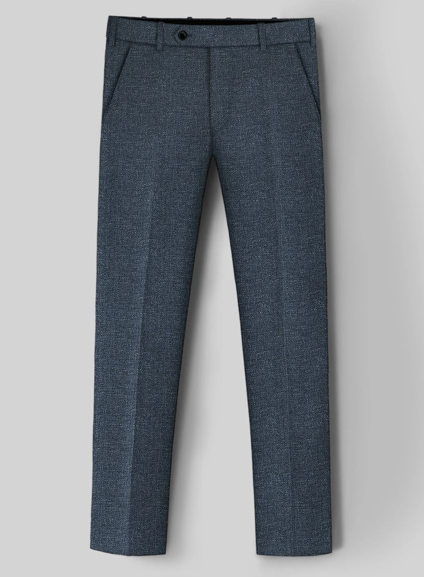Italian Wool Linen Basket Weave Gulem Pants