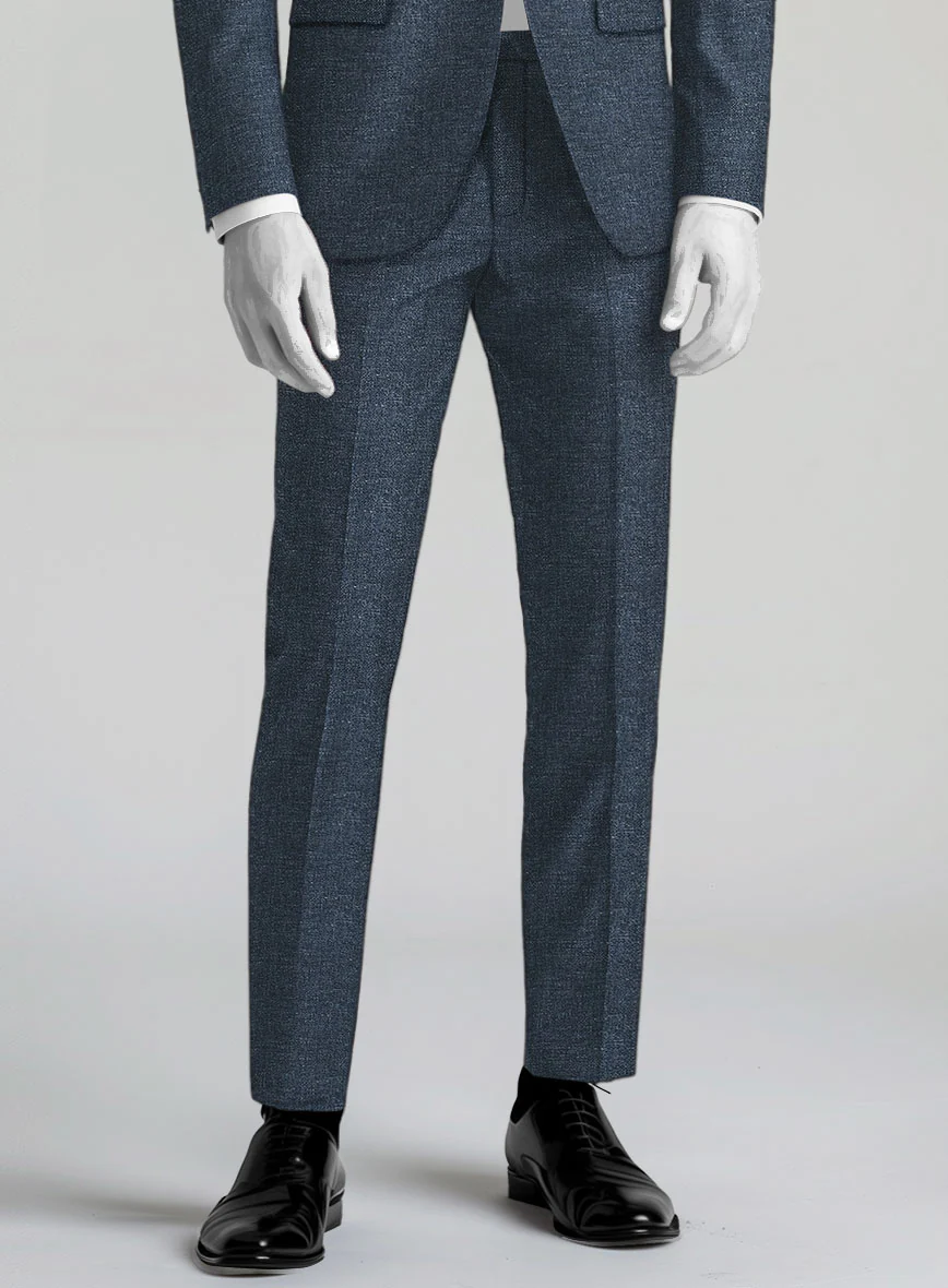 Italian Wool Linen Basket Weave Gulem Pants - Image 2
