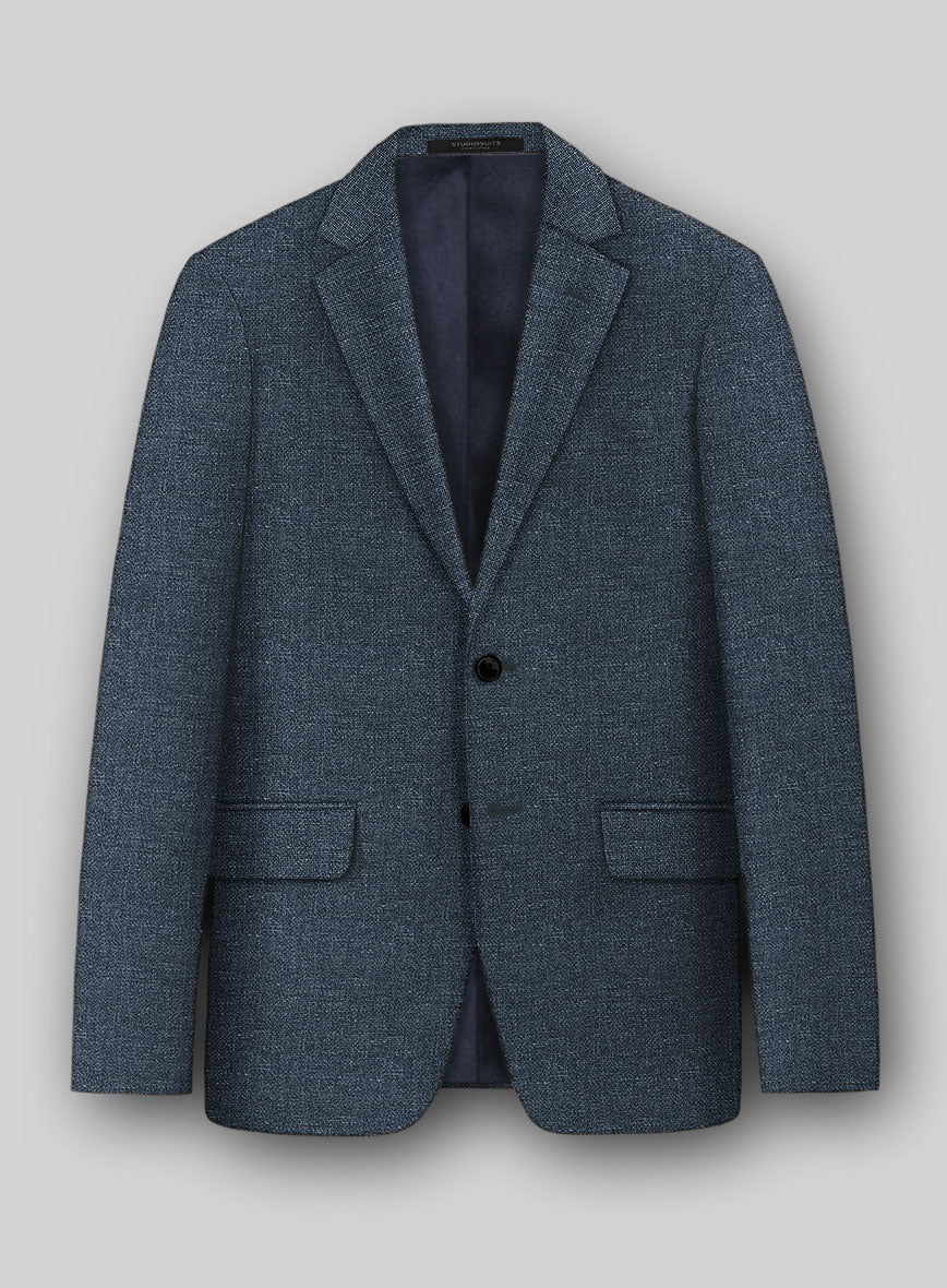 Italian Wool Linen Basket Weave Gulem Suit - Image 4