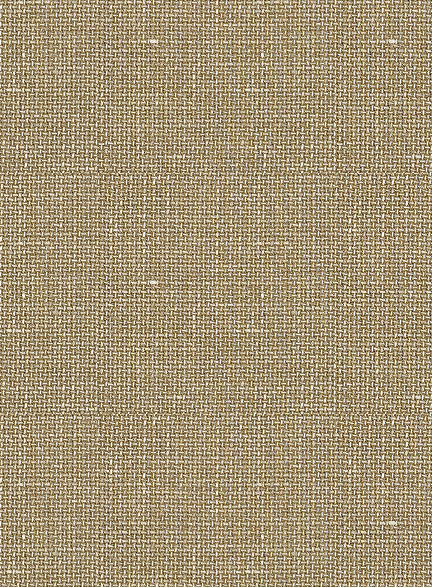 Italian Wool Linen Basket Weave Inol Pants - Image 3