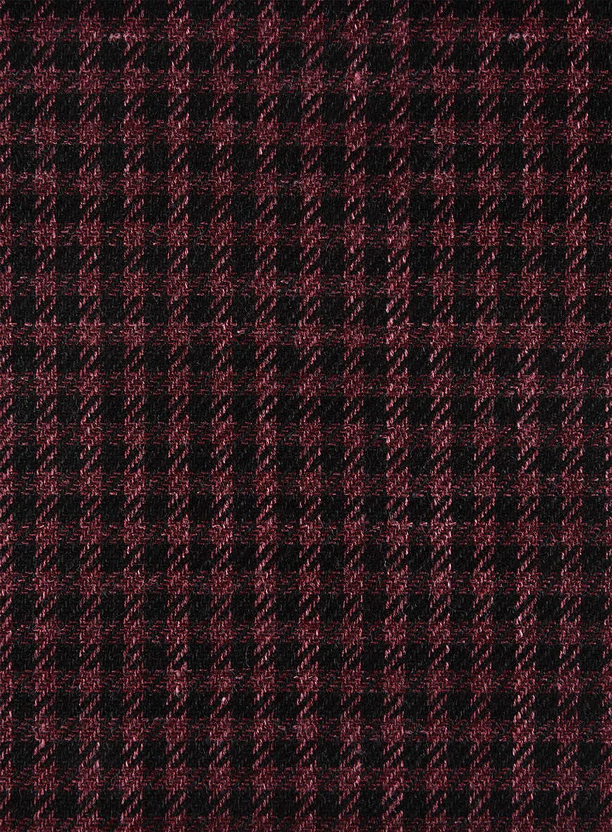 Italian Wool Linen Cashmere Figaro Houndstooth Jacket - Image 3