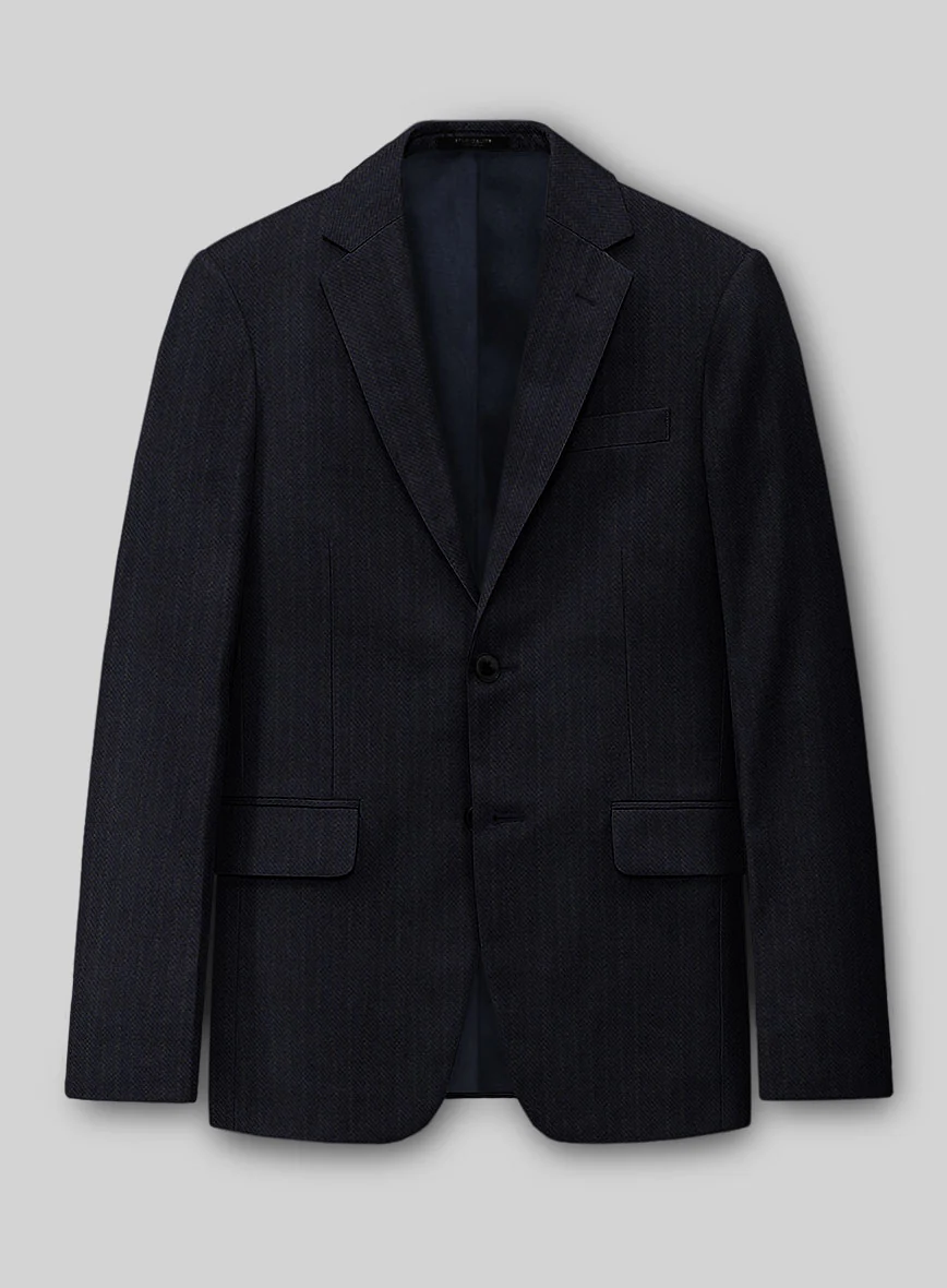 Italian Wool Lycra Basket Weave Lormato Jacket
