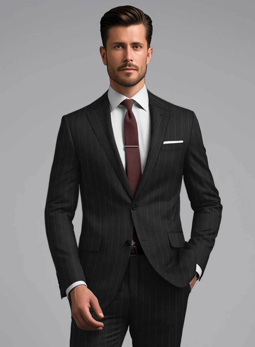 Italian Wool Lycra Uriel Suit - Image 4