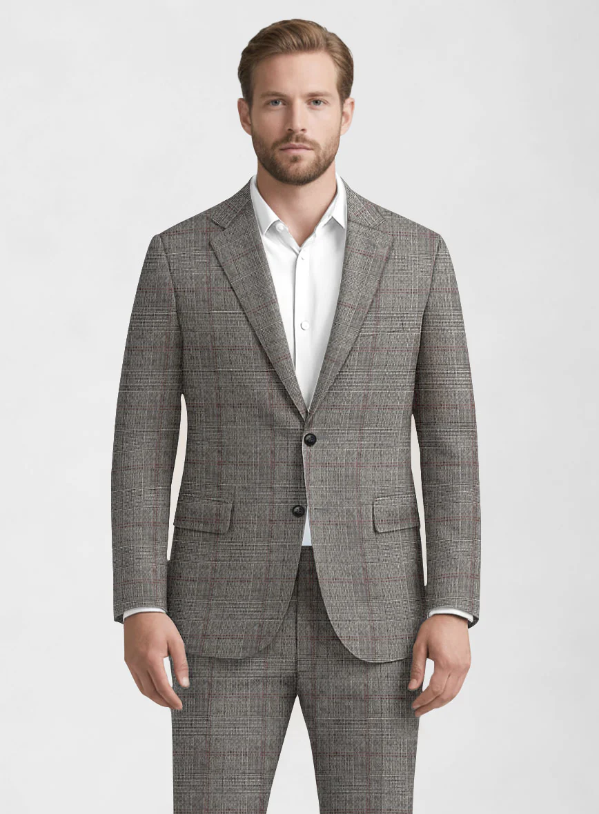 Italian Wool Nocturo Seersucker Suit - Image 3