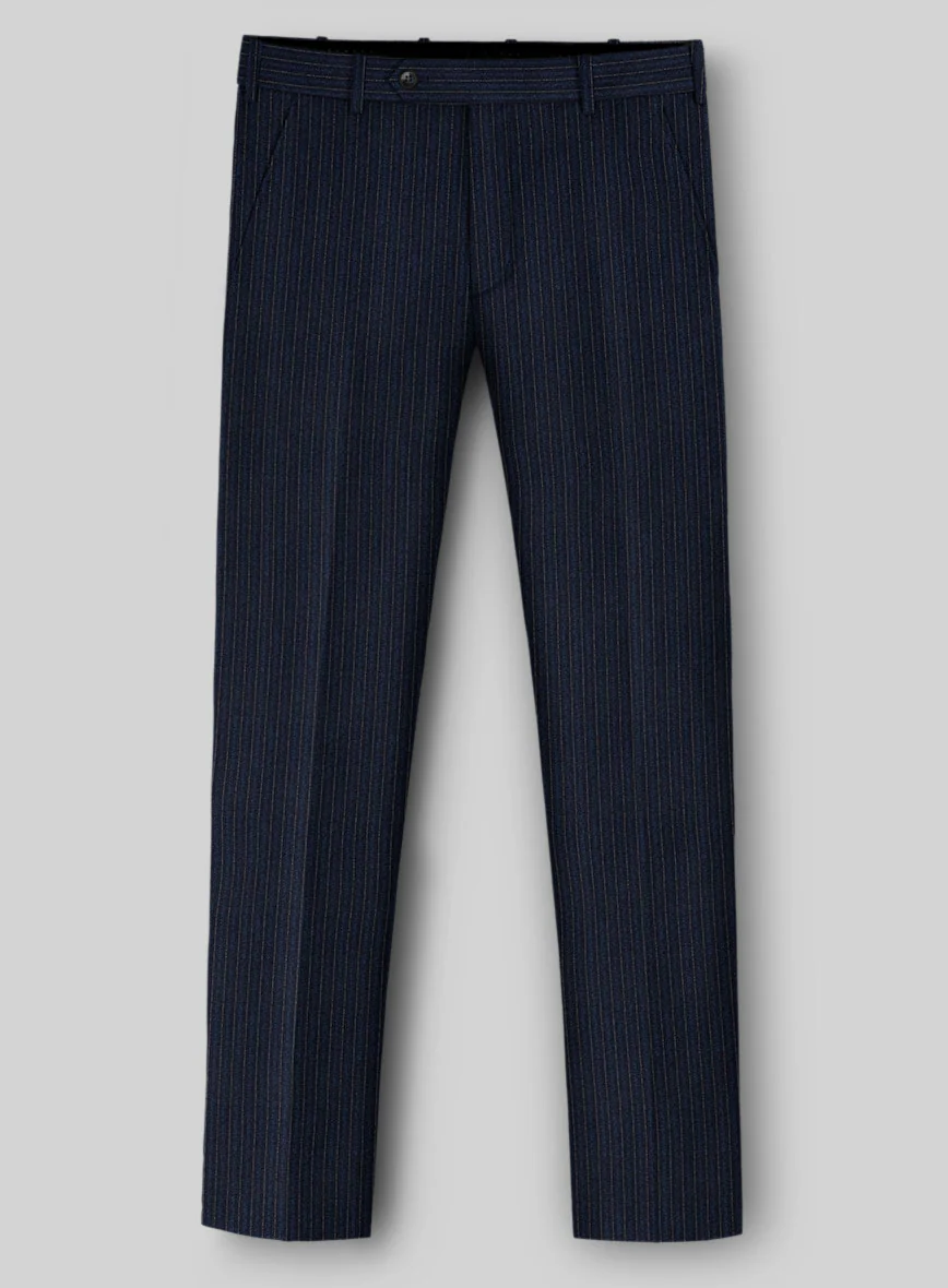 Italian Wool Rigato Pants - Image 2