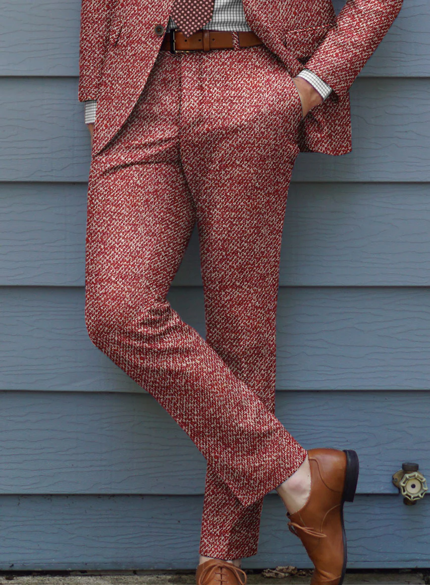 Italian Wool Silk Cotton Linen Ignazio Pants - Image 2