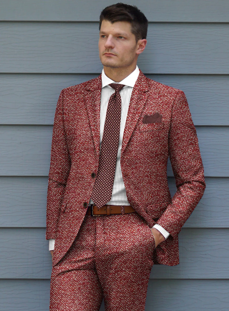 Italian Wool Silk Cotton Linen Ignazio Suit - Image 4