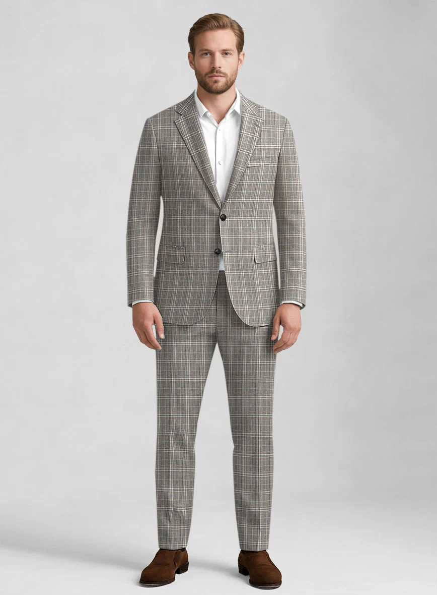 Italian Wool Silk Galven Suit - Image 2