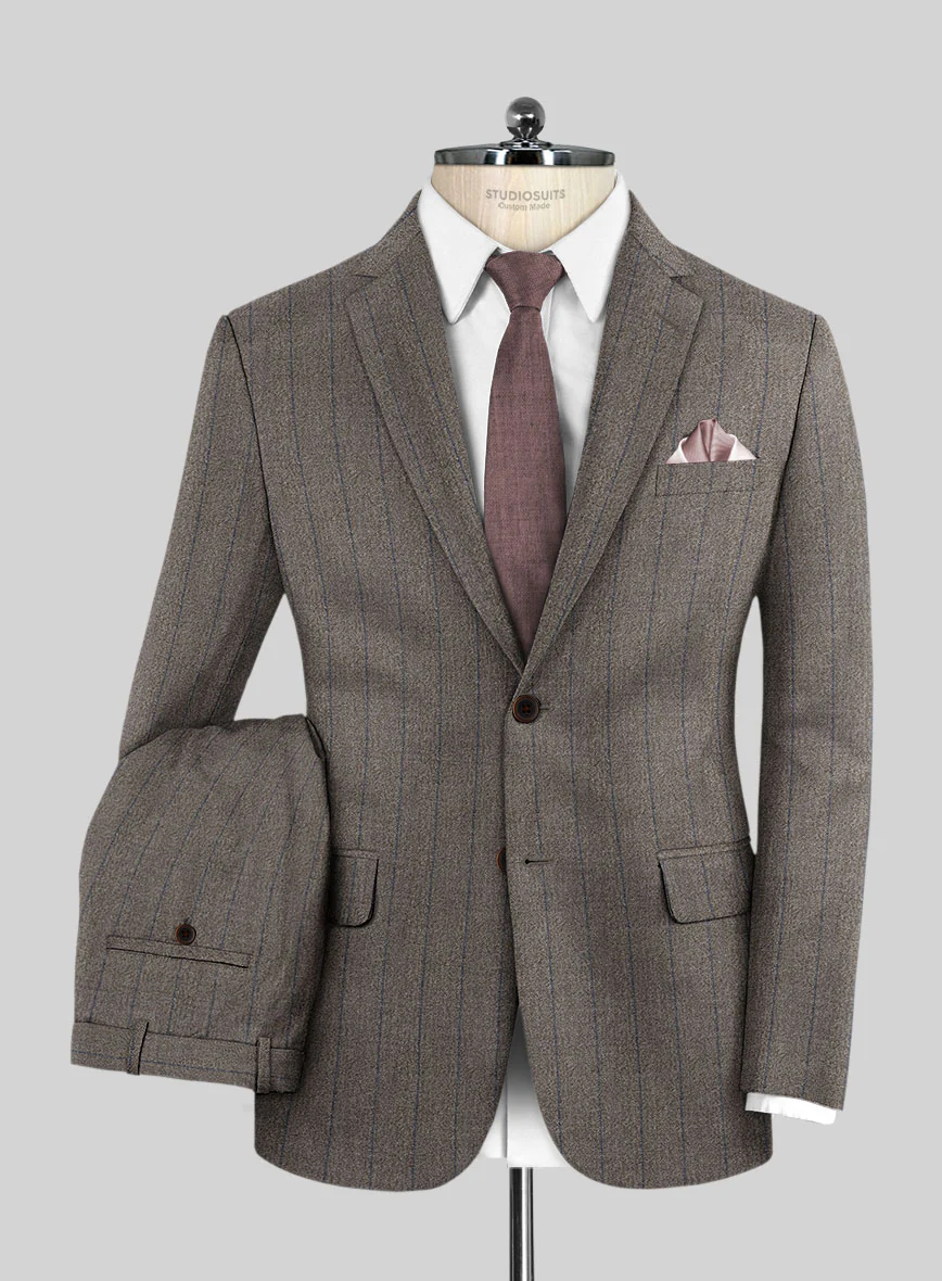 Italian Wool Silk Linen Arcadio Suit - Image 2