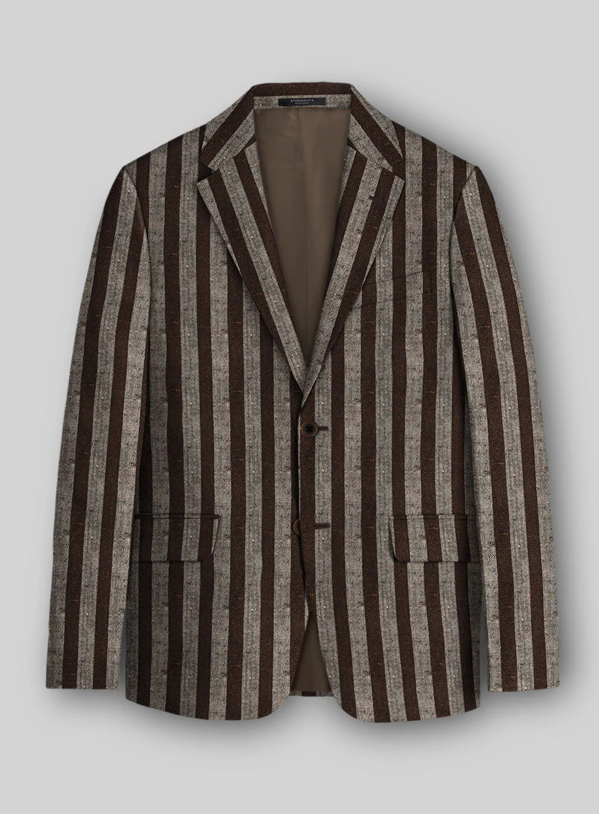 Italian Wool Silk Linen Calwick Jacket