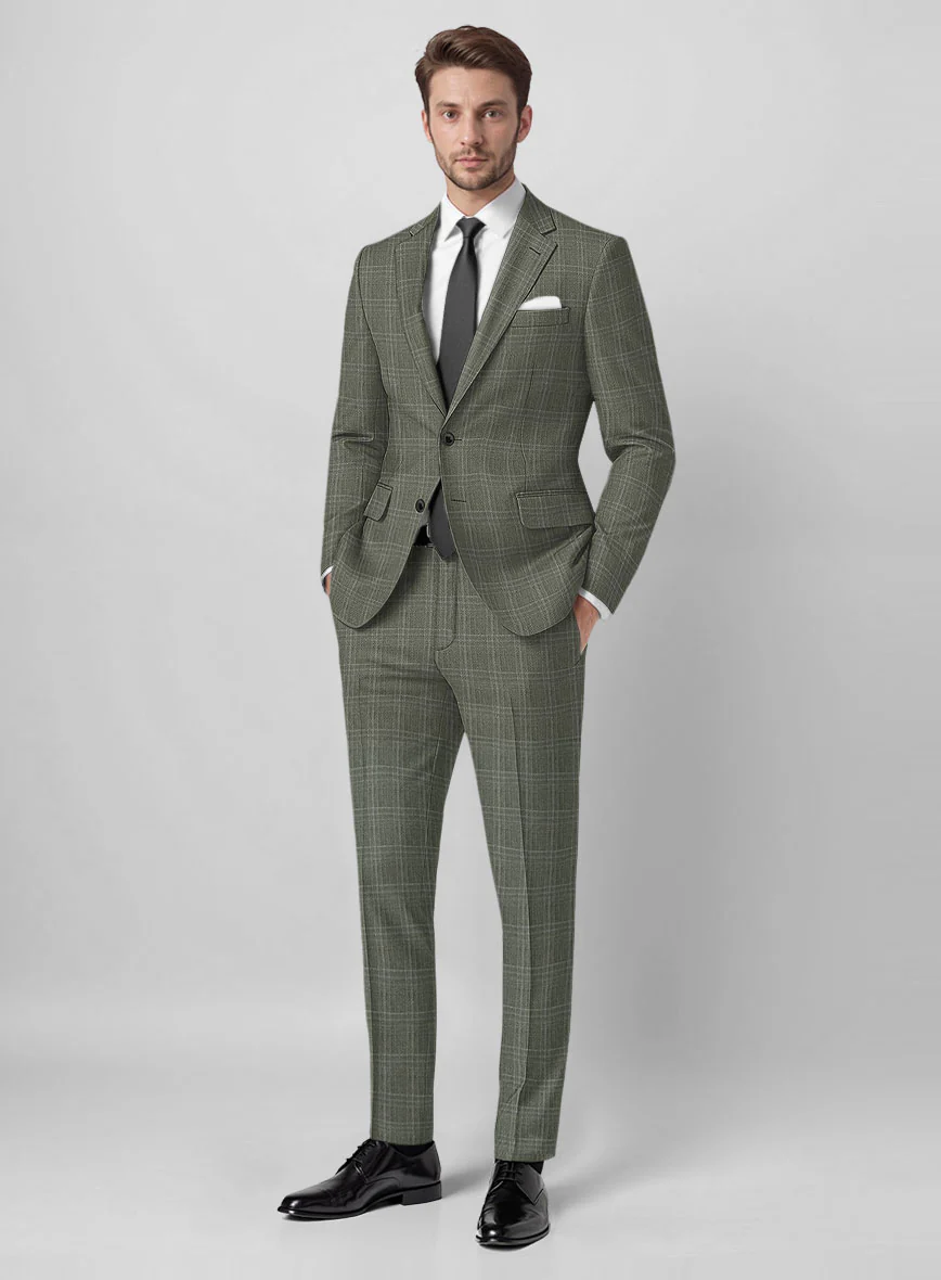 Italian Wool Silk Linen Cortes Suit - Image 2