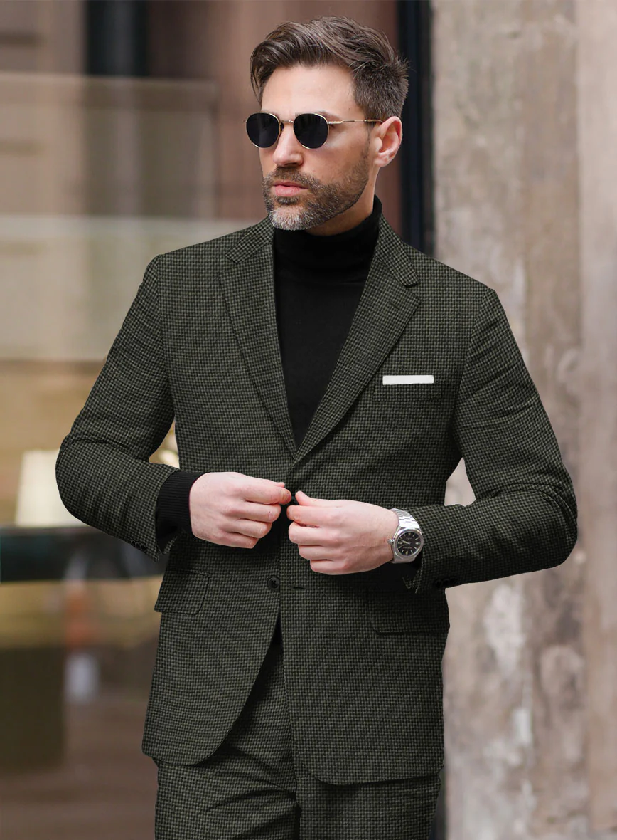 Italian Wool Silk Linen Cristobal Suit - Image 4