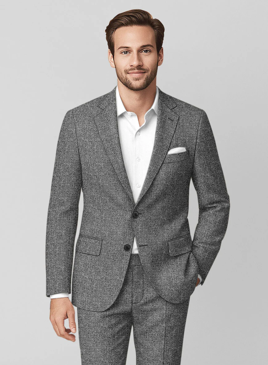 Italian Wool Silk Linen Flaren Jacket - Image 2