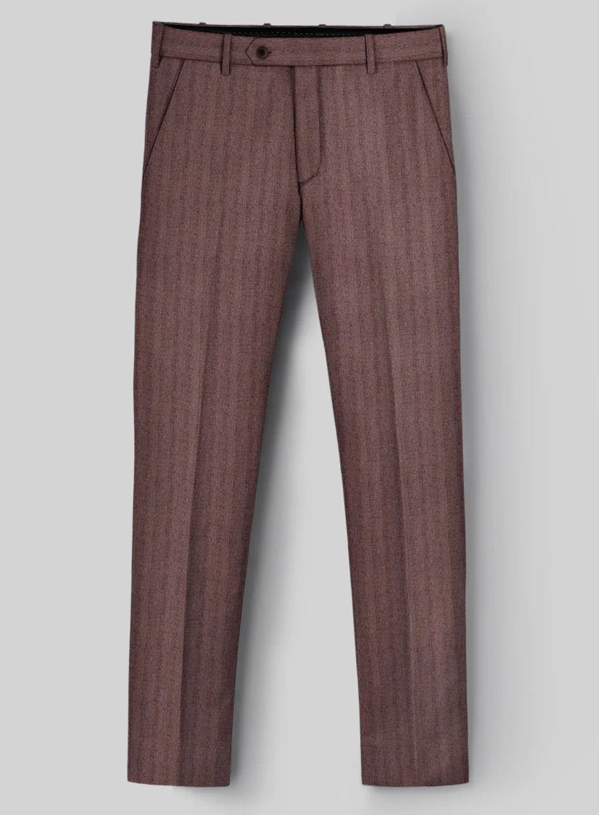 Italian Wool Silk Morwyn Herringbone Suit - Image 4