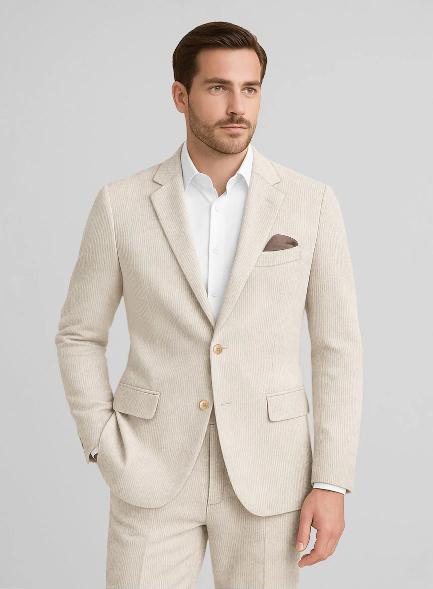 Ivory Corduroy Jacket - Image 2