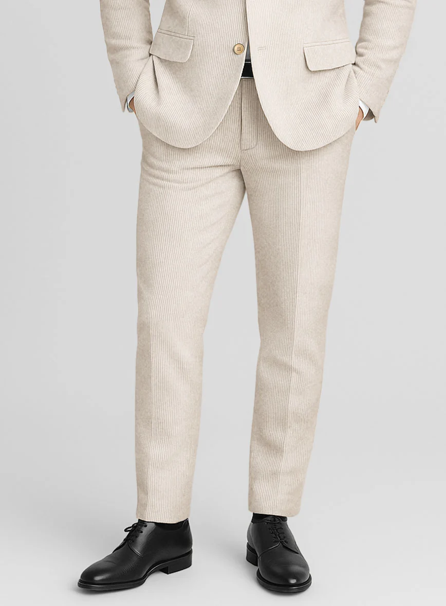 Ivory Corduroy Pants - Image 2