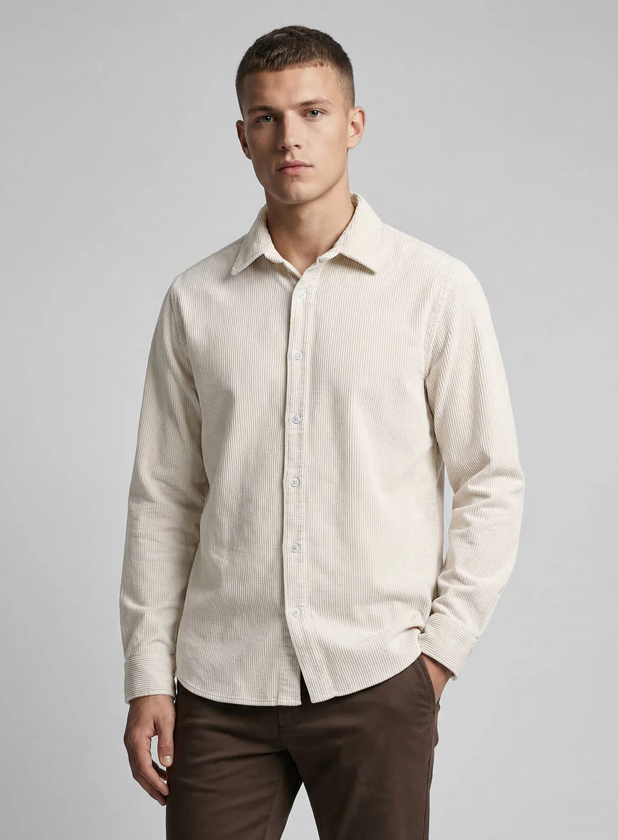 Ivory Corduroy Shirt
