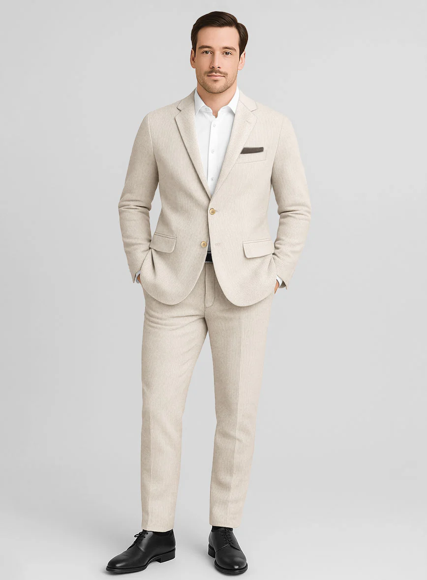 Ivory Corduroy Suit