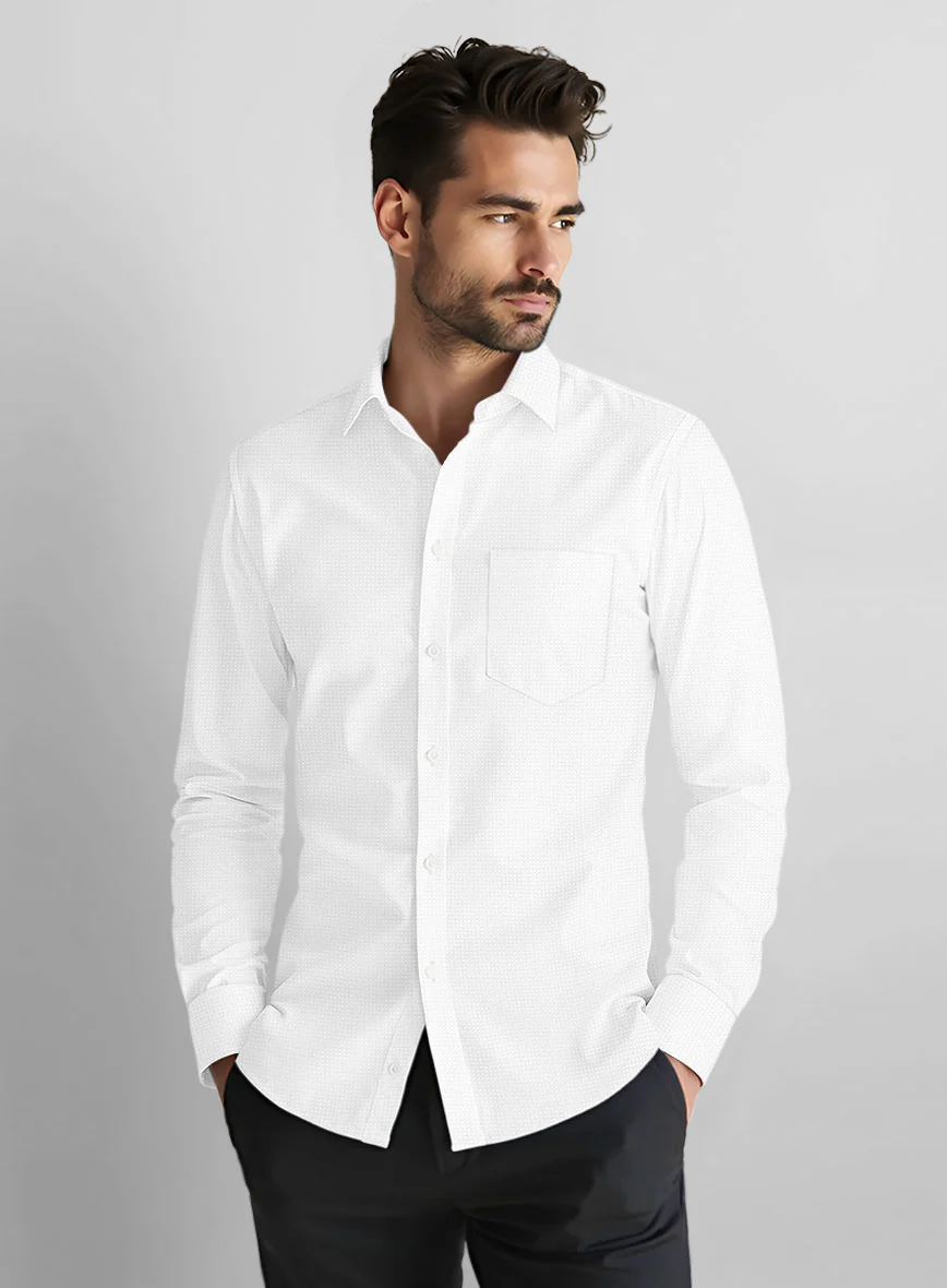 Ivory Dusk Cotton Lycra Shirt - Image 3