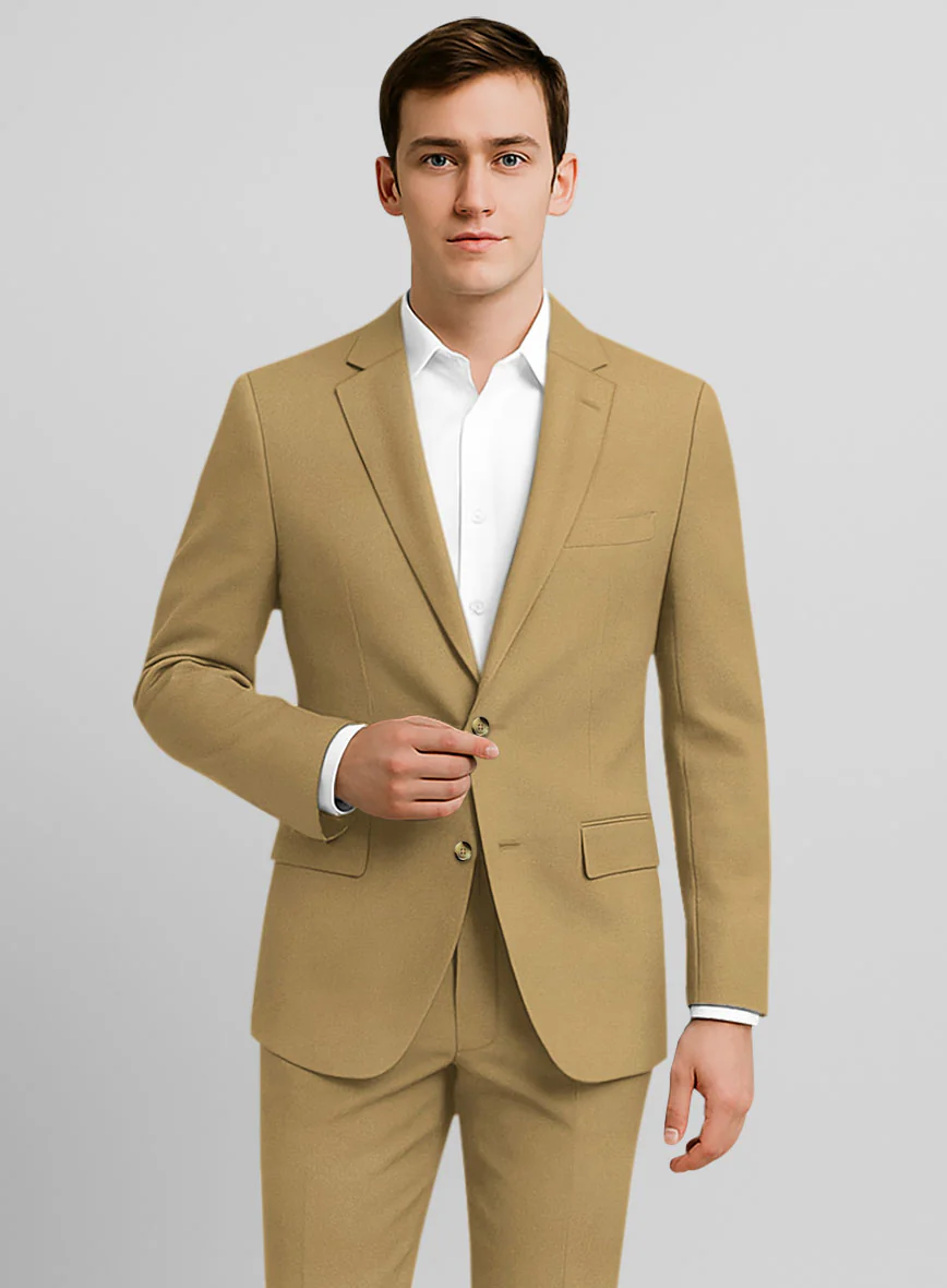 Khaki Stretch Chino Jacket - Image 2