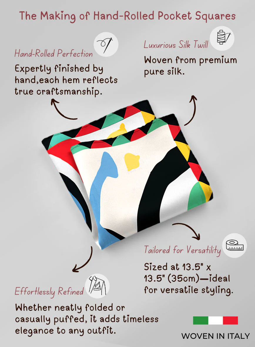 Labyrinte Silk Pocket Square - Image 5