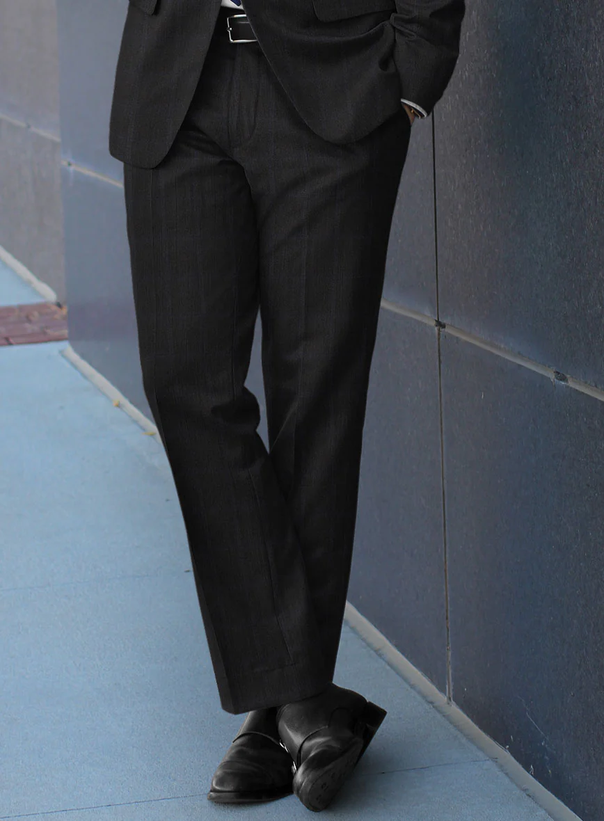 Lanificio Zegna Electa Corta Black Checks Wool Suit - Image 4