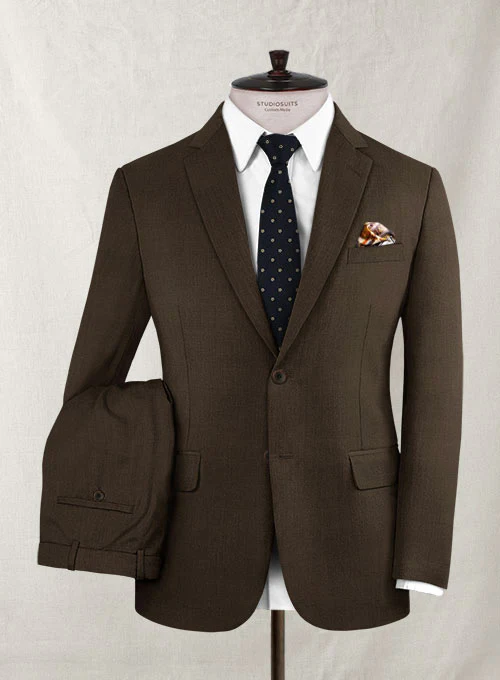 Lanificio Zegna Faido Brown Wool Suit