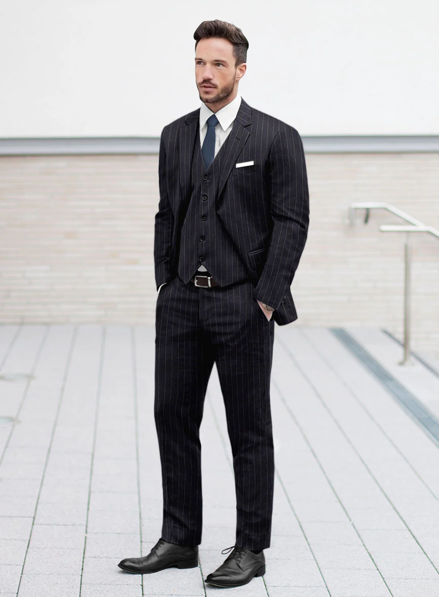 Lanificio Zegna Loop Adana Blue Stripe Wool Suit - Image 2