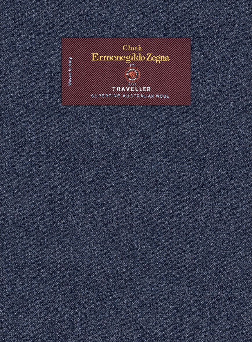 Lanificio Zegna Traveller Denim Blue Wool Suit - Image 6