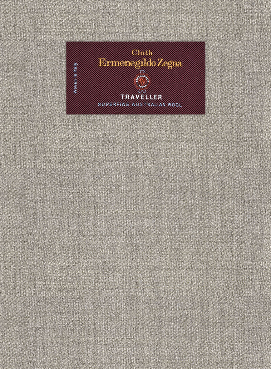 Lanificio Zegna Traveller Tobacco Brown Wool Jacket - Image 2