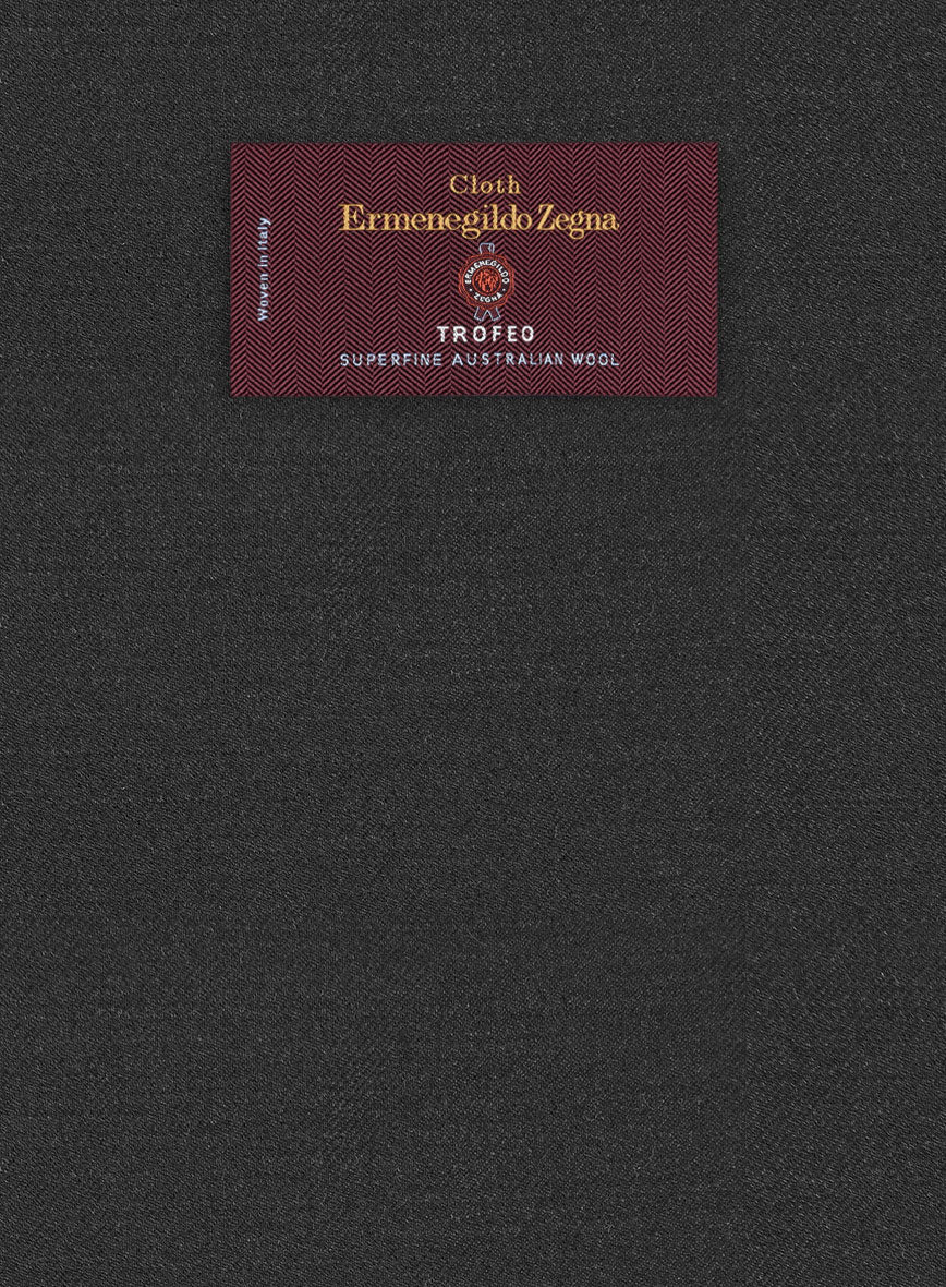 Lanificio Zegna Trofeo Dark Charcoal Wool Jacket - Image 2