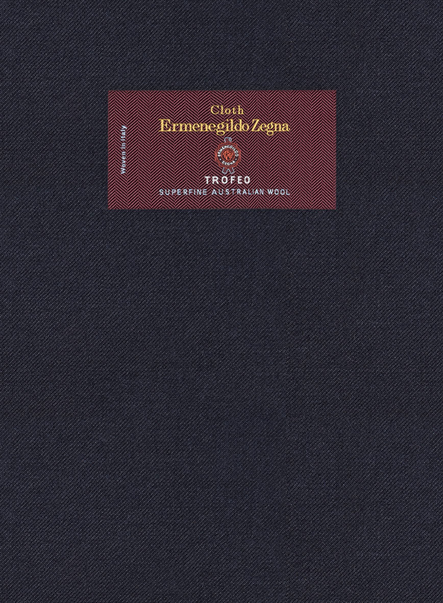 Lanificio Zegna Trofeo Ebony Blue Wool Suit - Image 6