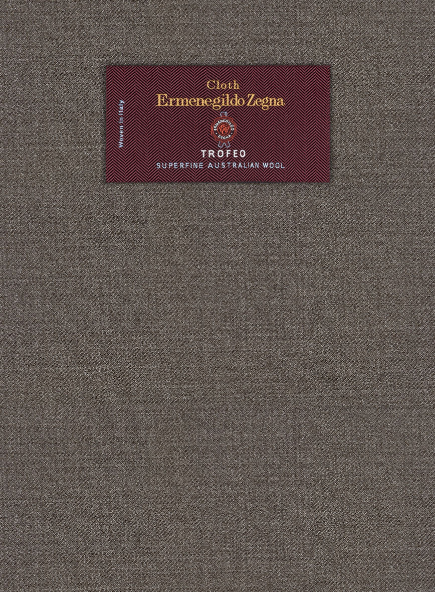 Lanificio Zegna Trofeo Intense Brown Wool Pants - Image 3