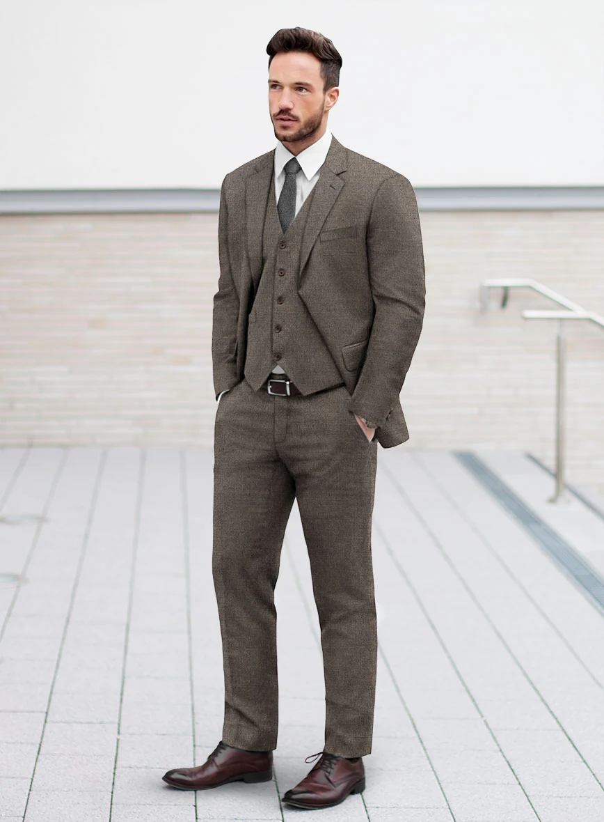 Lanificio Zegna Trofeo Intense Brown Wool Suit - Image 2