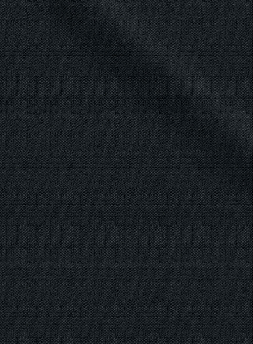 Lanificio Zegna Trofeo Jolge Dark Blue Checks Wool Pants - Image 3