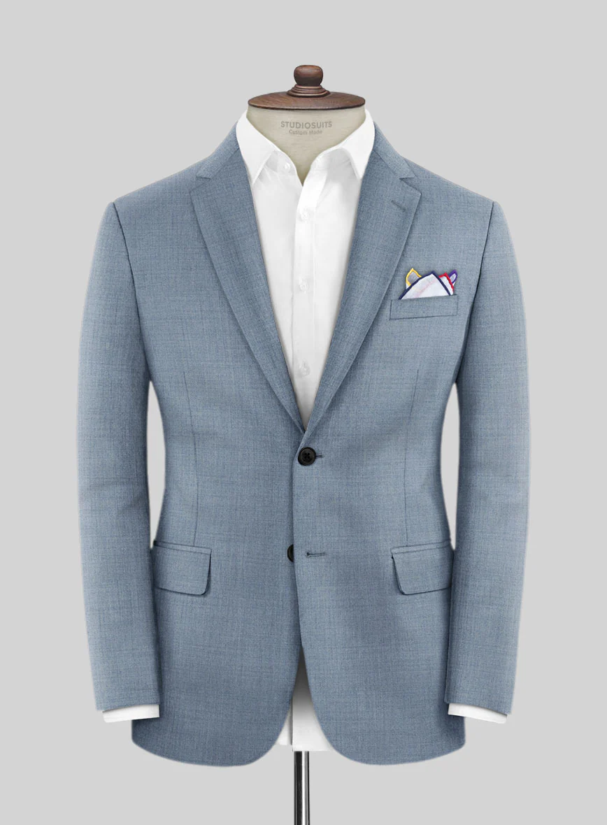 Lanificio Zegna Trofeo Jordy Blue Wool Jacket