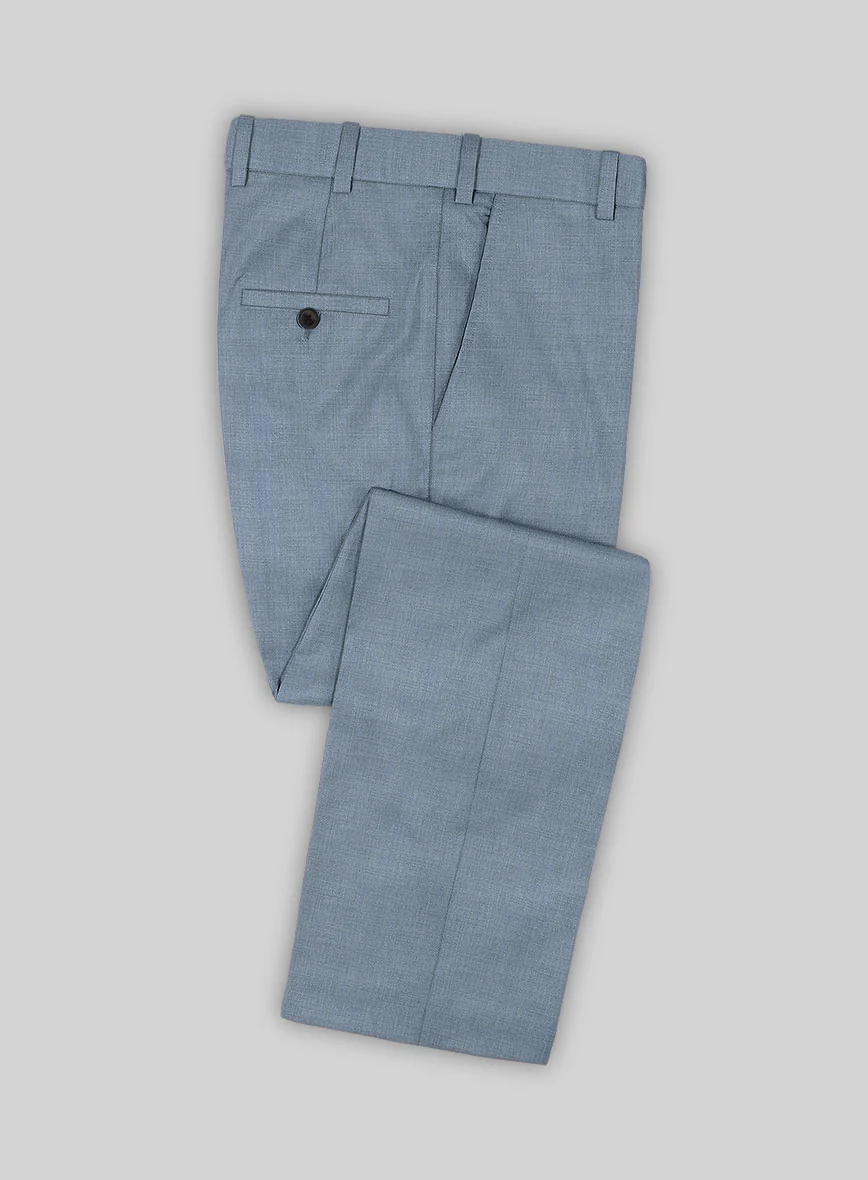 Lanificio Zegna Trofeo Jordy Blue Wool Pants