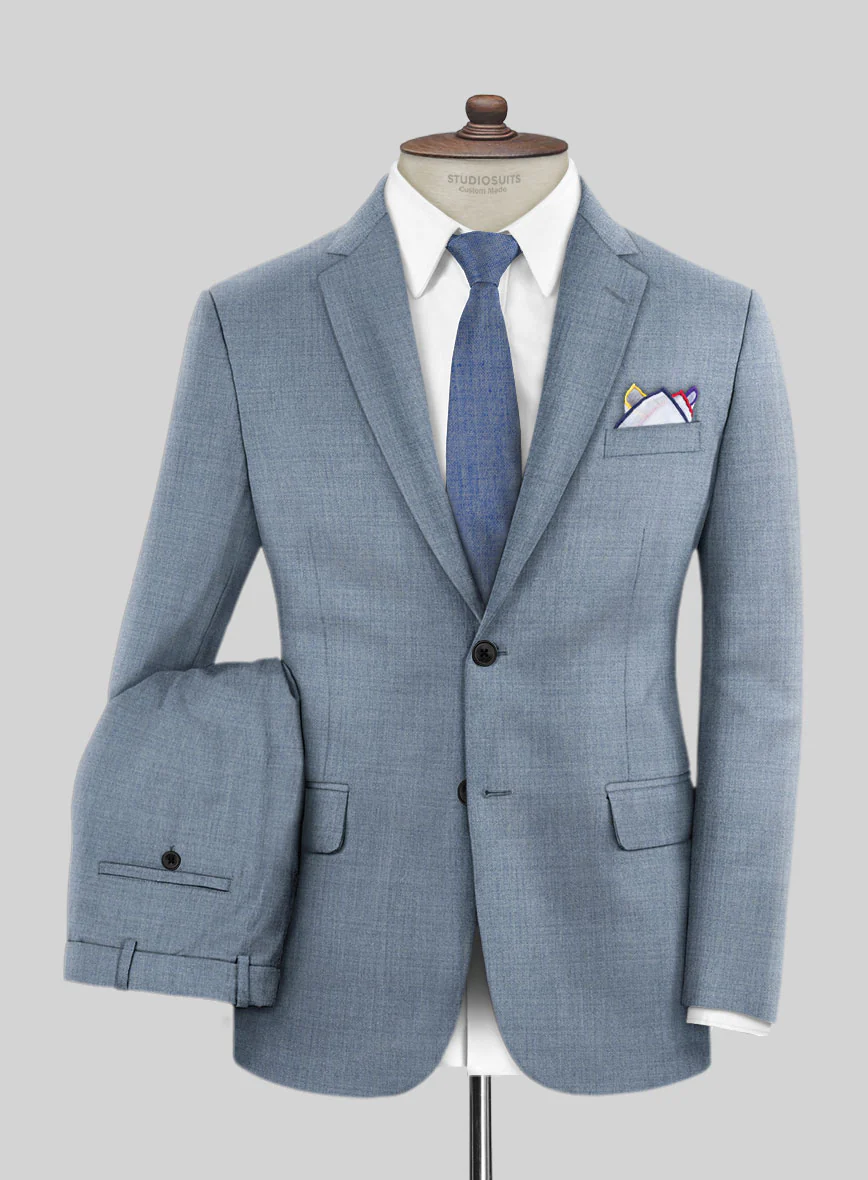Lanificio Zegna Trofeo Jordy Blue Wool Suit