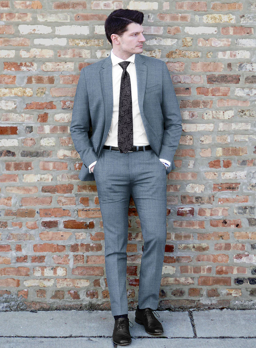 Lanificio Zegna Trofeo Jordy Blue Wool Suit - Image 2