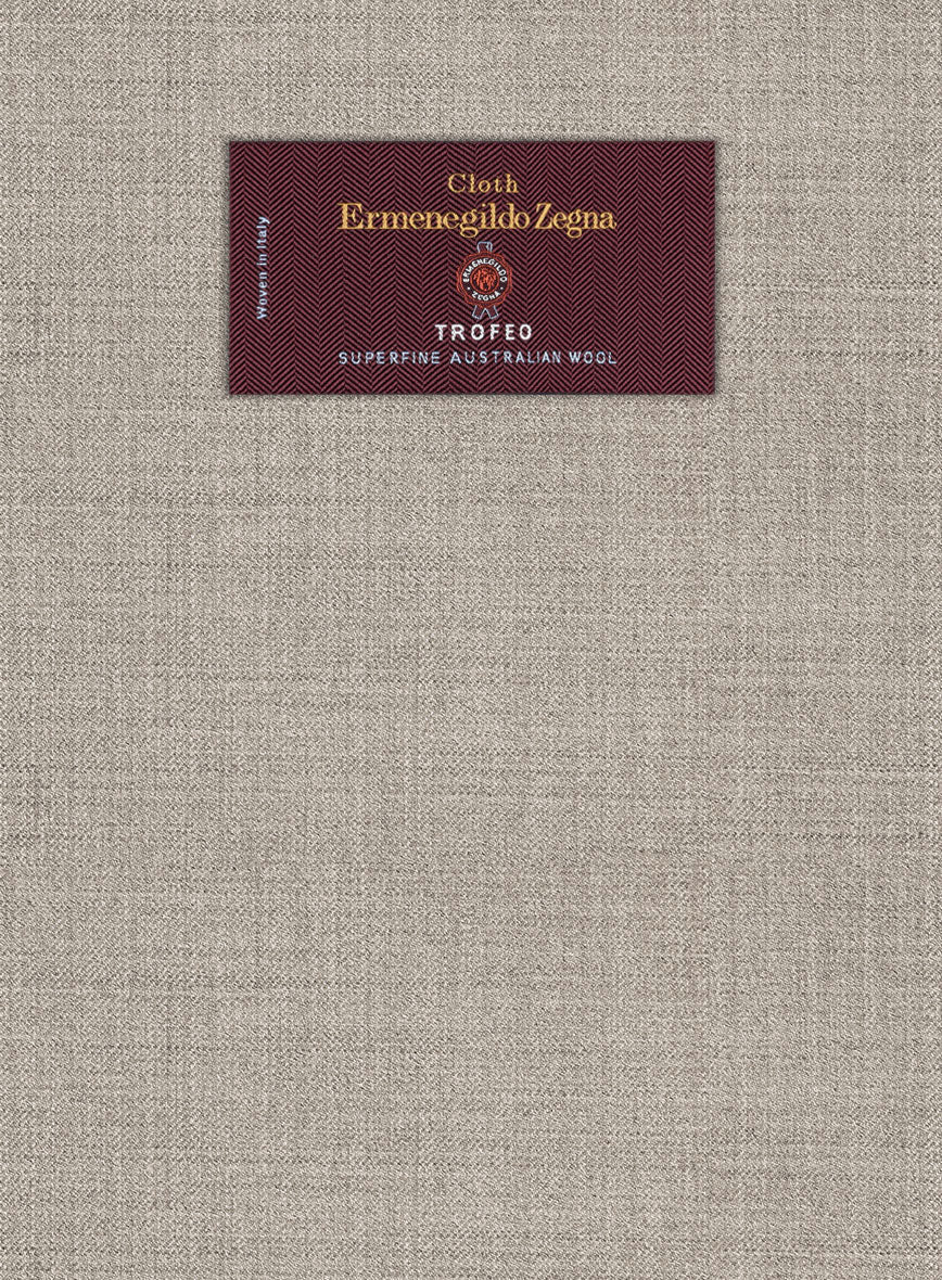 Lanificio Zegna Trofeo Light Brown Wool Jacket - Image 2