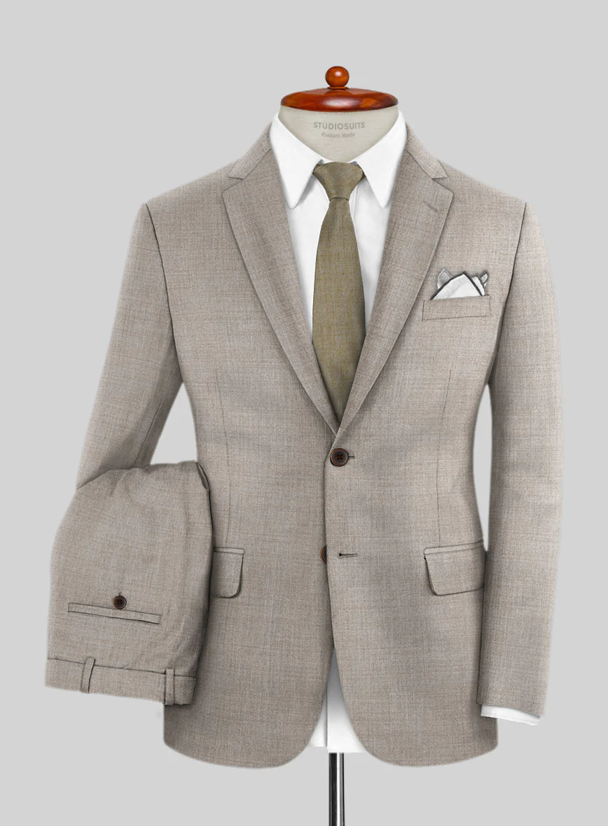 Lanificio Zegna Trofeo Light Brown Wool Suit