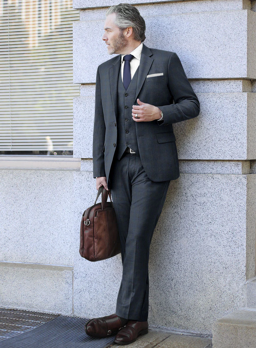 Lanificio Zegna Trofeo Malno Regal Blue Checks Wool Suit - Image 2